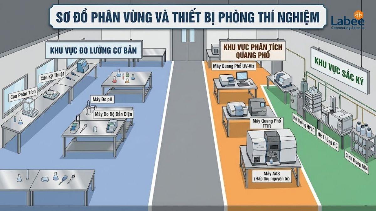 Phân loại các nhóm thiết bị cần hiệu chuẩn trong phòng thí nghiệm.