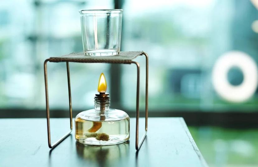 Sơ đồ cấu tạo ba phần chính của đèn cồn thí nghiệm