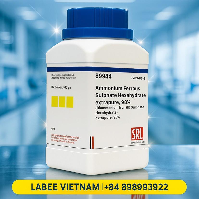 Hóa chất Ammonium Ferrous Sulphate Hexahydrate extrapure, 98% - SRL - ảnh 2