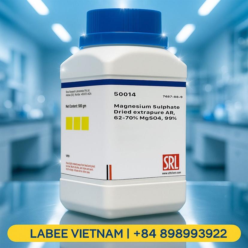Hóa chất Magnesium Sulphate Dried extrapure AR, 62-70% MgSO4, 99% - SRL - ảnh 2