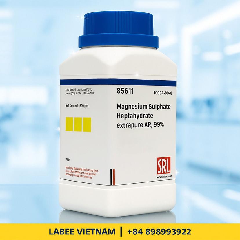 Hóa chất Magnesium Sulphate Heptahydrate extrapure AR, 99% - SRL - ảnh 2