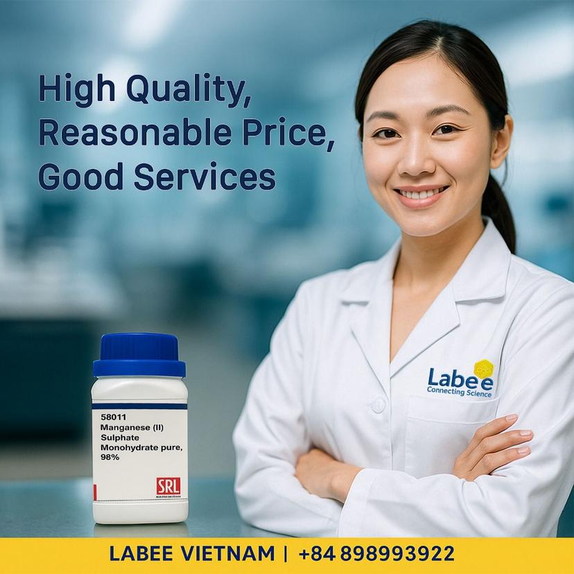 Hóa chất Manganese (II) Sulphate Monohydrate pure, 98% - SRL - ảnh 1