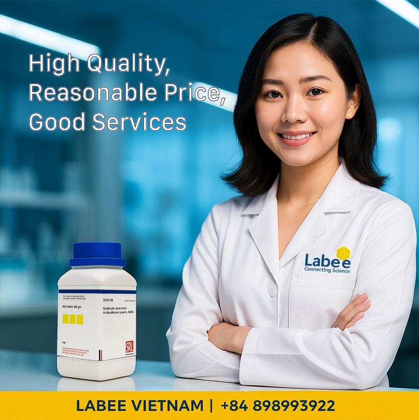 Hóa chất Sodium Acetate Anhydrous pure, 98% - SRL - ảnh 1