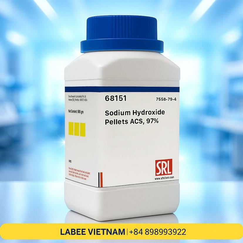 Hóa chất Sodium Hydroxide Pellets ACS, 97% - SRL - ảnh 2