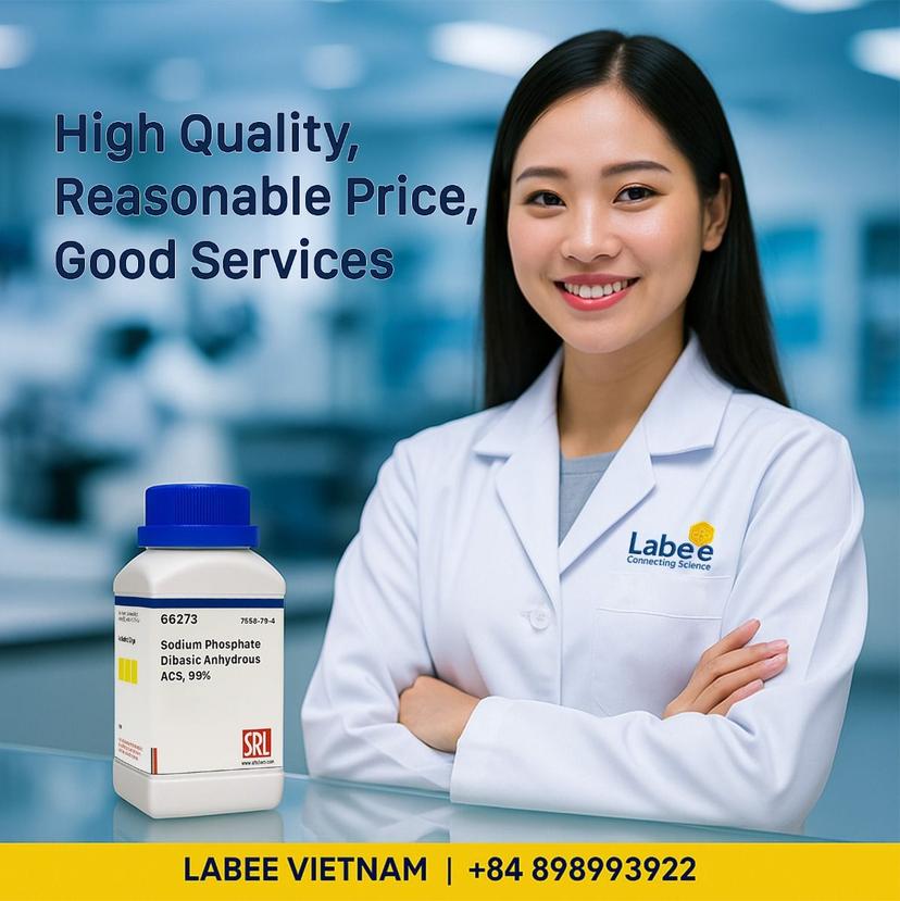 Hóa chất Sodium Phosphate Dibasic Anhydrous ACS, 99% - SRL - ảnh 1