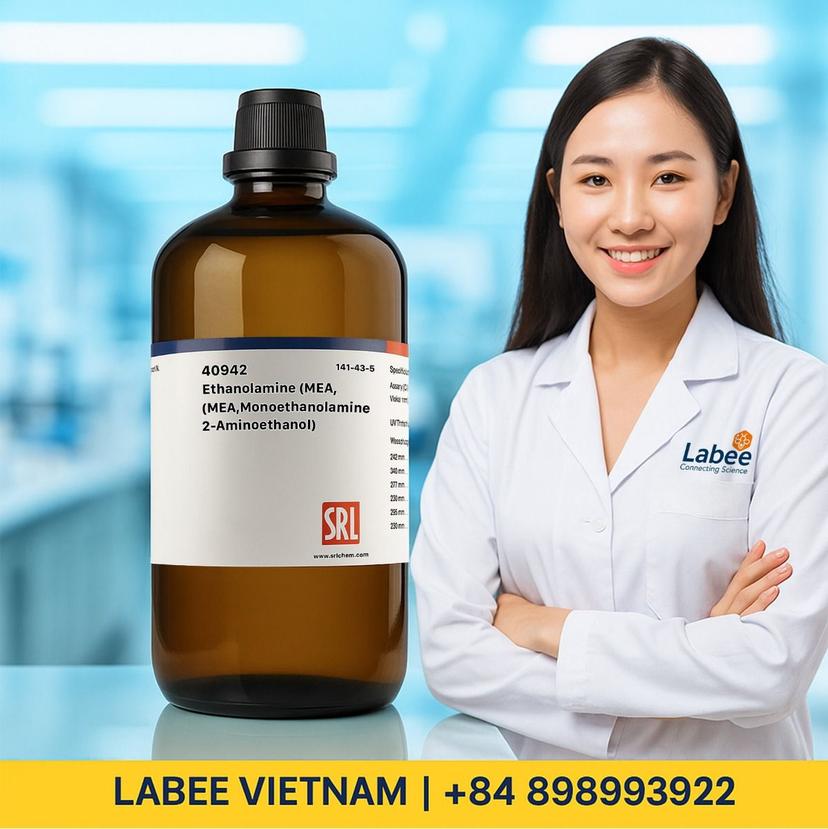 Hóa chất Ethanolamine (MEA, Monoethanolamine, 2-Aminoethanol) extrapure, 99% - SRL - ảnh 1
