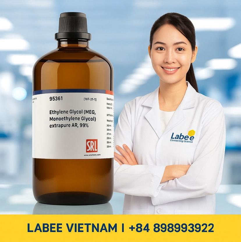 Hóa chất Ethylene Glycol (MEG, Monoethylene Glycol) extrapure AR, 99% - SRL - ảnh 1