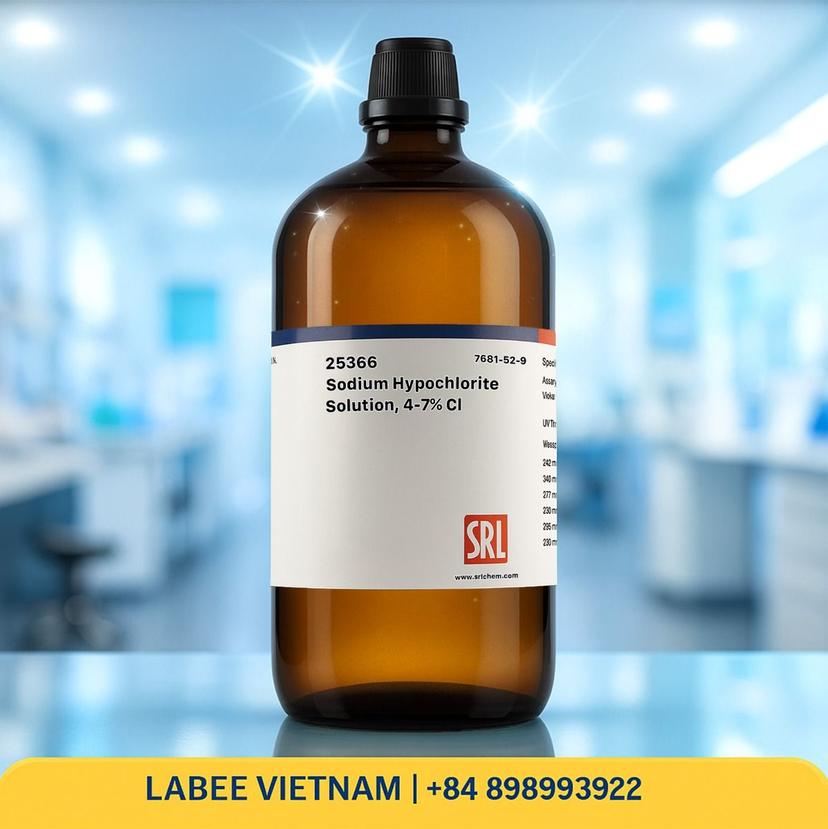 Hóa chất Sodium Hypochlorite Solution, 4-7% Cl - SRL - ảnh 2
