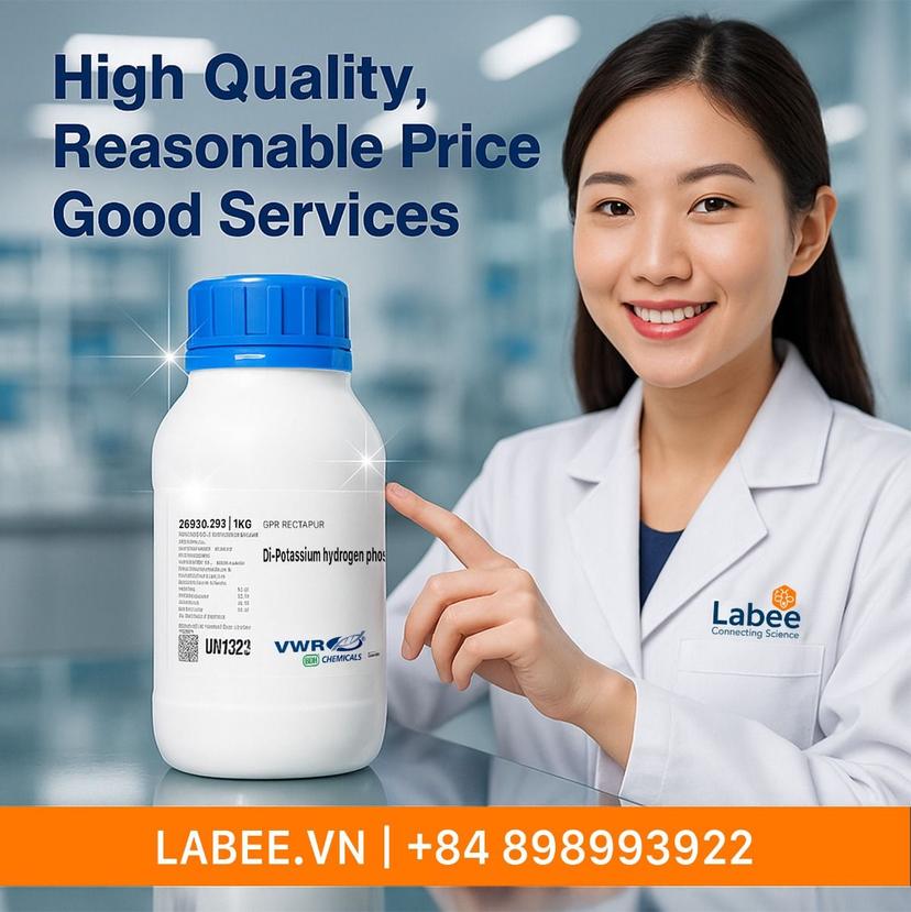 Hóa chất di-Potassium hydrogen phosphate ≥97%, GPR RECTAPUR® - VWR - ảnh 1