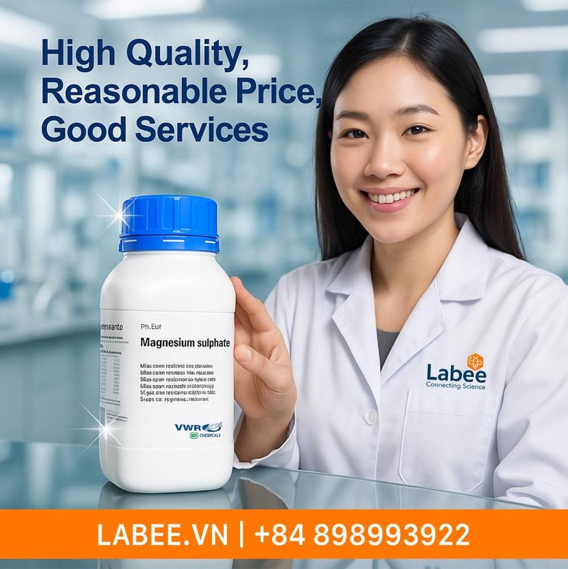 Hóa chất Magnesium sulphate 7H2O PH.EUR. - VWR - ảnh 1