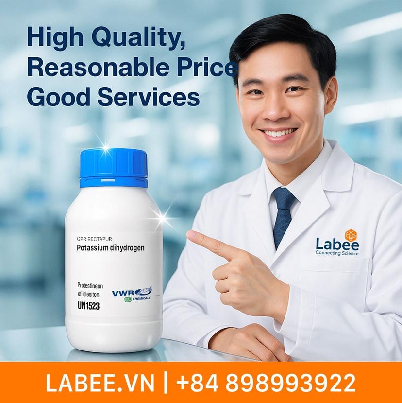 Hóa chất Potassium dihydrogen phosphate cryst GPR - VWR - ảnh 1