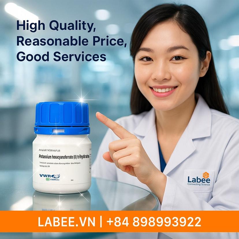 Hóa chất Potassium hexacyanoferrate (II) 3H2O ANA - VWR - ảnh 1