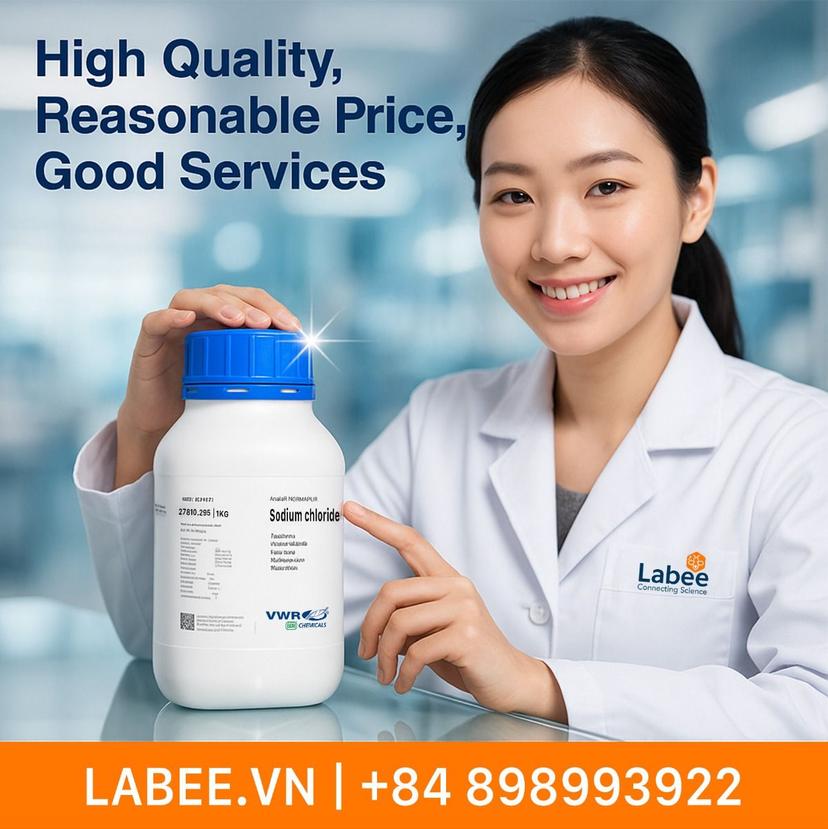 Hoá chất Sodium chloride analar NP ACS/R.PH.EUR - VWR - ảnh 1