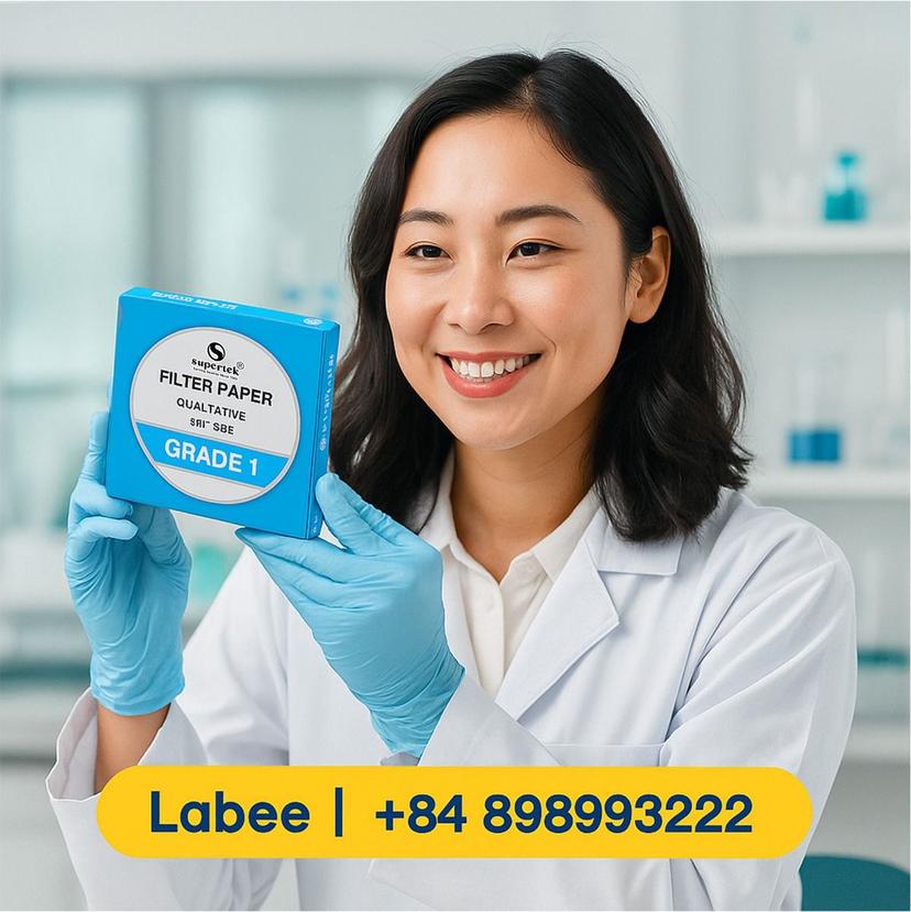Giấy lọc định tính, chảy trung, Filter Paper, Grade 1- Supertek - ảnh 1