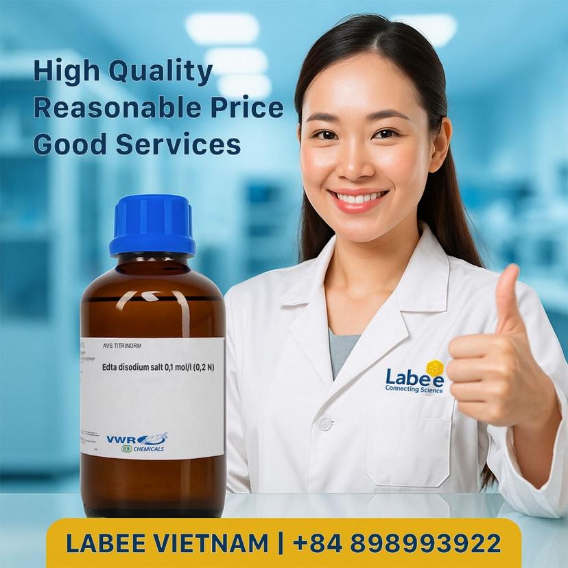 Hoá chất EDTA disodium salt 0.1 mol/l (0.2 N) in aqueous solution, AVS TITRINORM for hardness of water determinations - VWR - ảnh 1