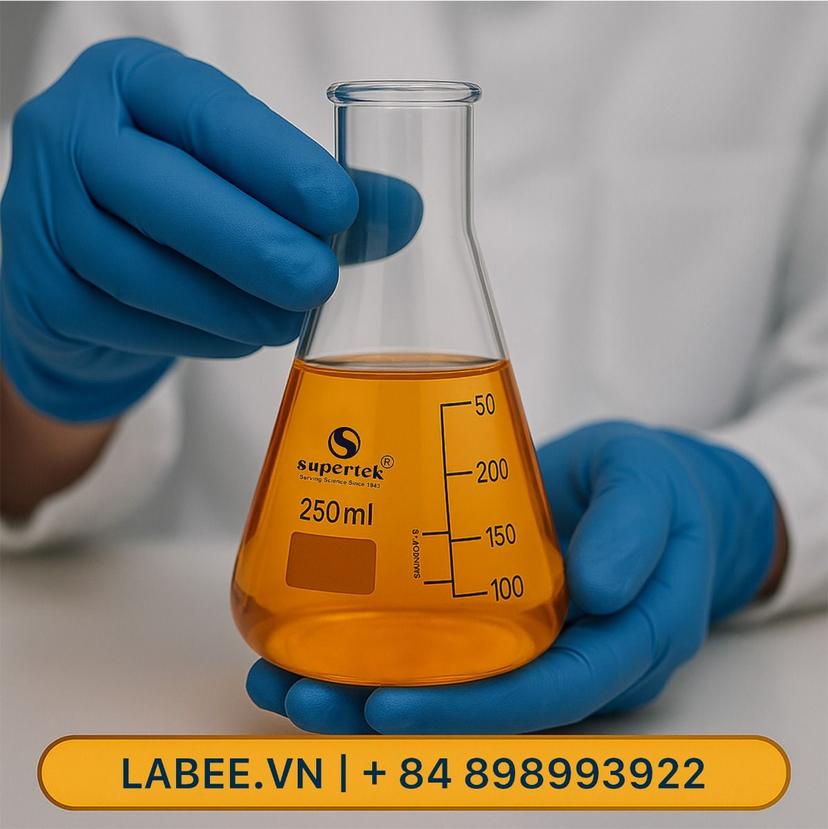 Bình tam giác, có chia vạch, ISO 1773, vạch trắng - SUPERTEK - ảnh 2