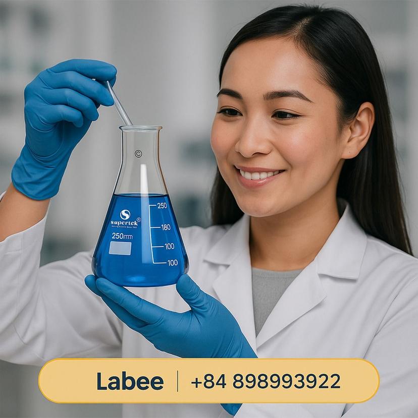 Bình tam giác, cổ rộng, có chia vạch, ISO 24450 - SUPERTEK - ảnh 1