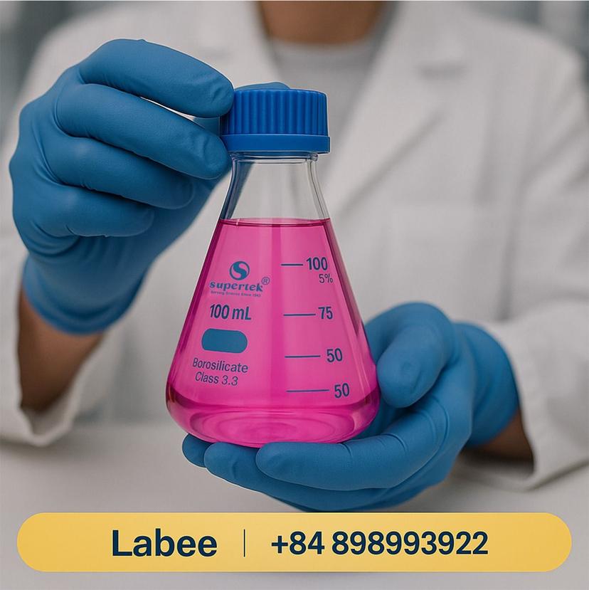 Bình tam giác, nắp vặn, vạch trắng - SUPERTEK - ảnh 2
