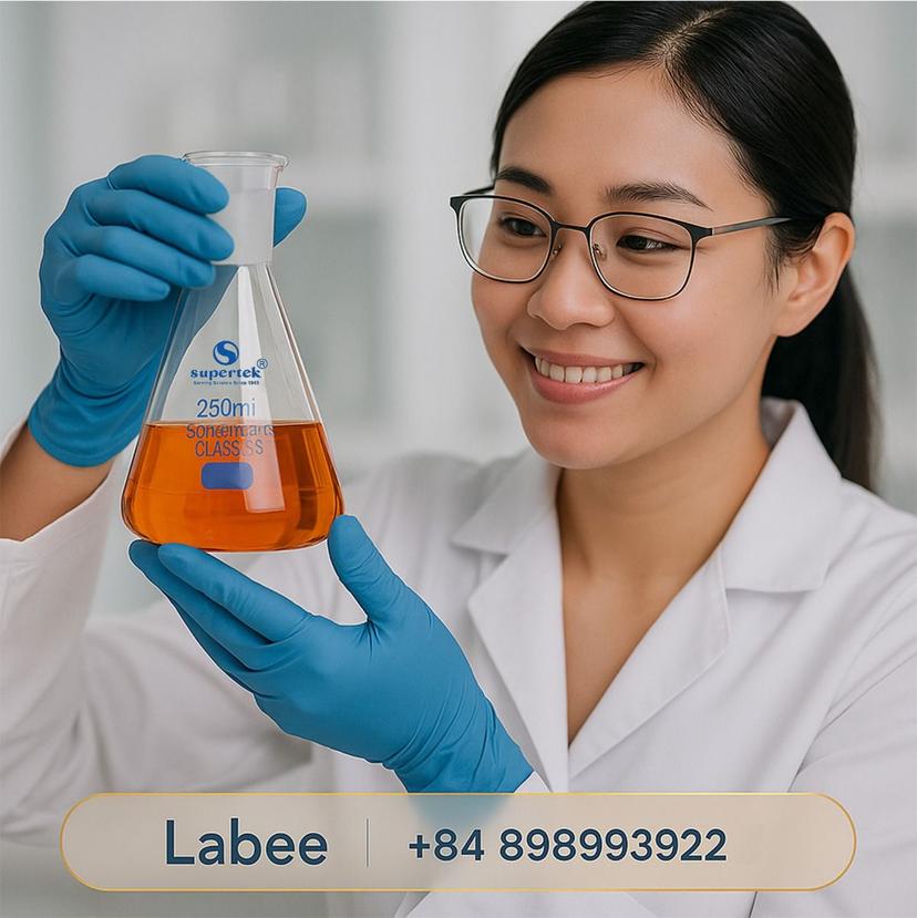 Bình tam giác iốt (iodine), cổ mài 24/29, có nút mài - SUPERTEK - ảnh 1