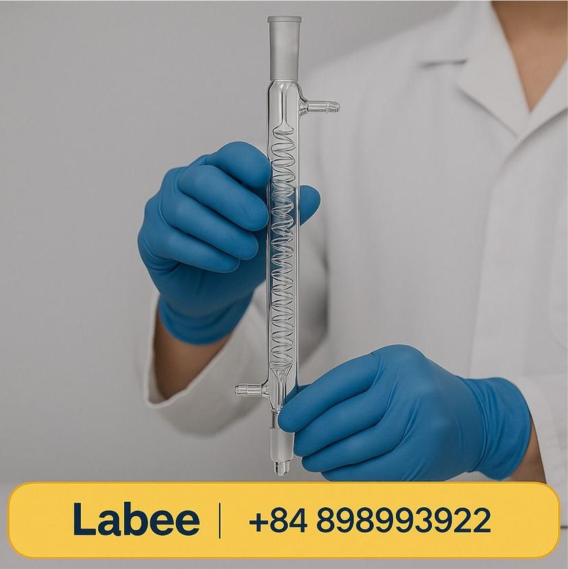 Ống sinh hàn Graham, 24/29, DIN 12576, nối thủy tinh - SUPERTEK - ảnh 2