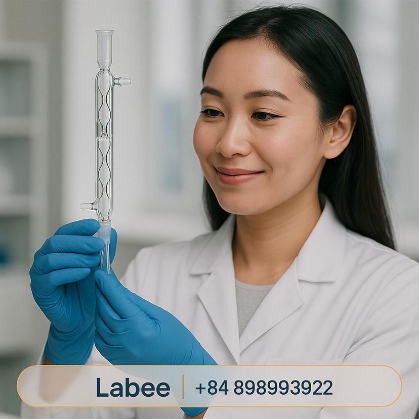 Ống sinh hàn Allihn, 24/29, DIN 12581, nối thủy tinh - SUPERTEK - ảnh 1