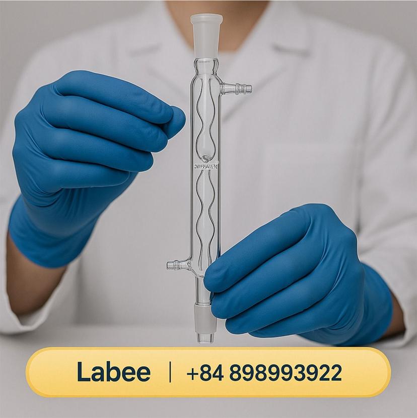 Ống sinh hàn Allihn, 24/29, DIN 12581, nối thủy tinh - SUPERTEK - ảnh 2