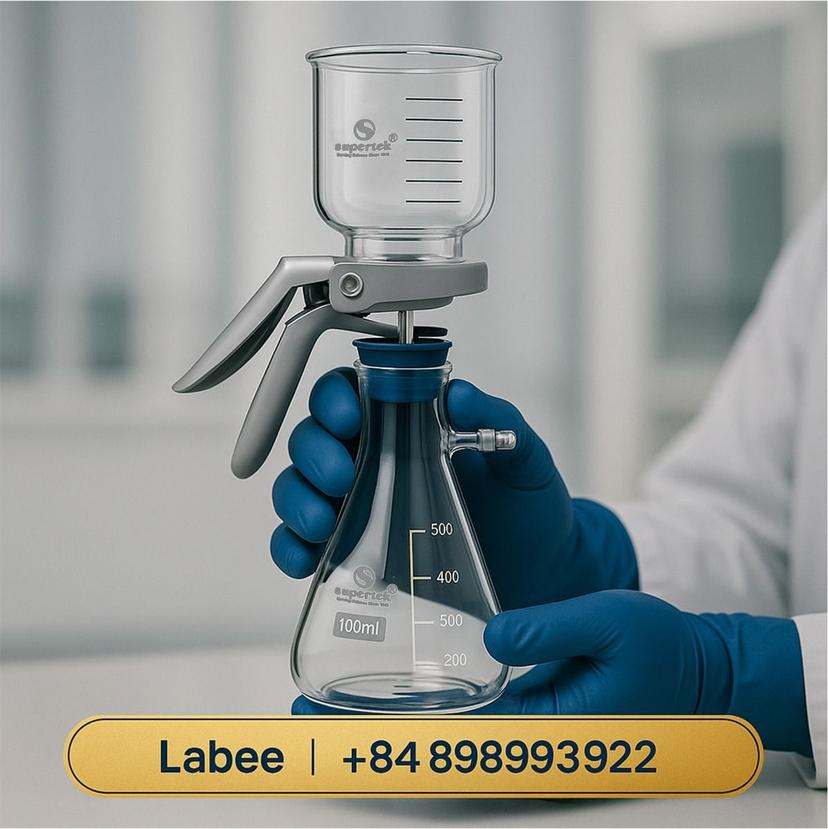 Bộ lọc vi sinh All Glass Filter Holder, Filtration Assembly, membrane - Supertek - ảnh 2