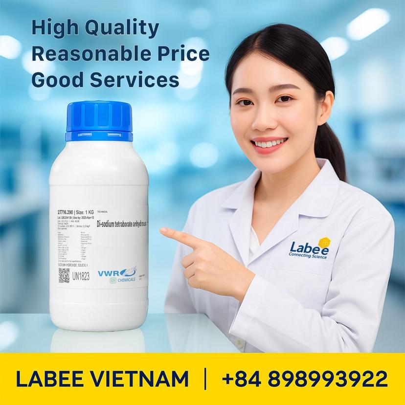 Hóa chất di-Sodium tetraborate, anhydrous ≥98%, GPR RECTAPUR® - VWR - ảnh 1