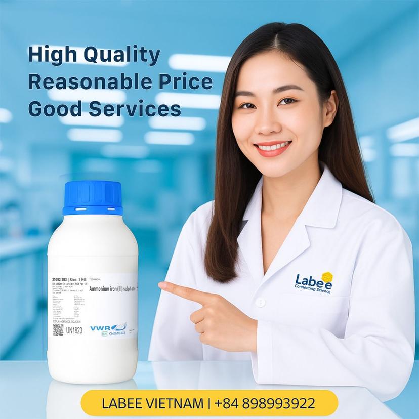 Hóa chất Ammonium iron(III) sulphate dodecahydrate ≥98%, TECHNICAL - VWR - ảnh 1