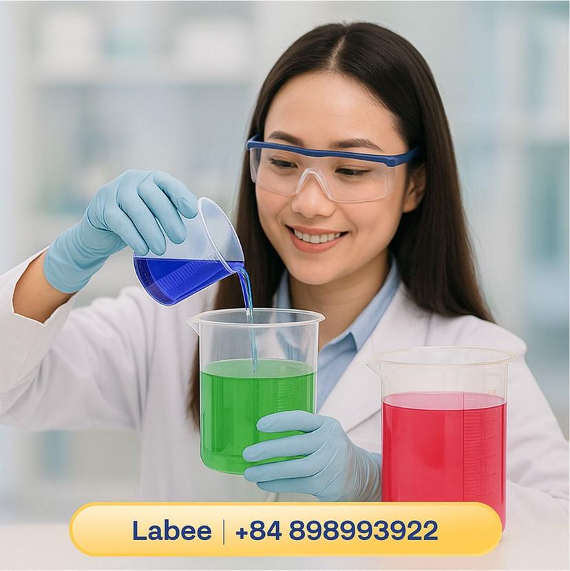 Cốc nhựa vạch trắng, PP Beaker - Supertek - ảnh 1