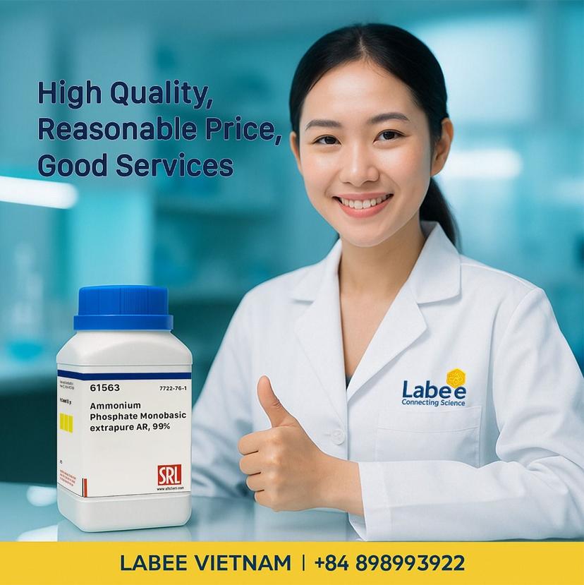 Hóa chất Ammonium Phosphate Monobasic extrapure AR, 99% - SRL - ảnh 1