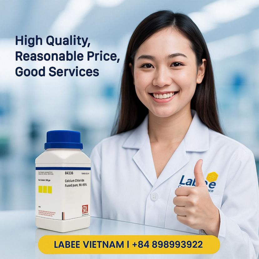 Hóa chất Calcium Chloride Fused pure, 90-95% - SRL - ảnh 1