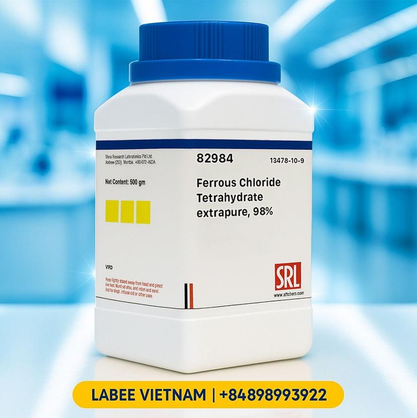 Hóa chất Ferrous Chloride Tetrahydrate extrapure, 98% - SRL - ảnh 2