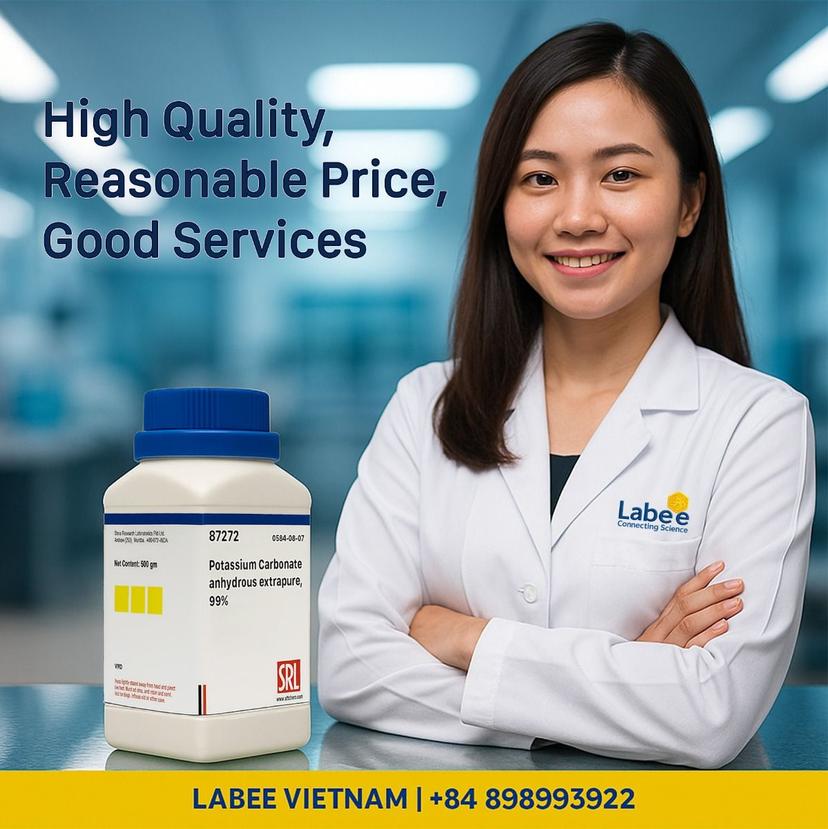 Hóa chất Potassium Carbonate anhydrous extrapure, 99% - SRL - ảnh 1