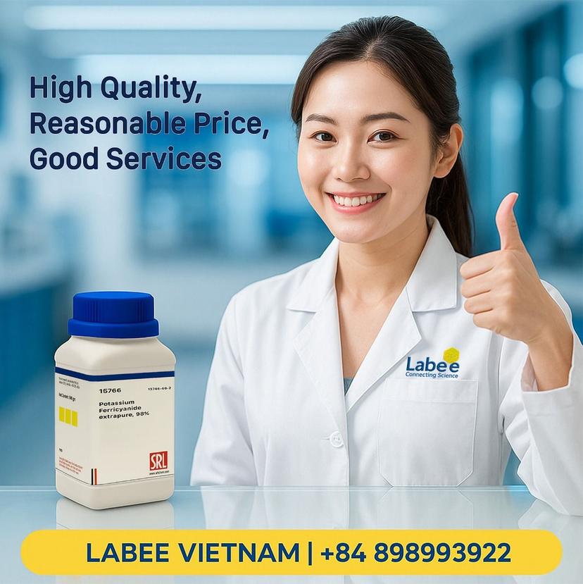 Hóa chất Potassium Ferricyanide extrapure, 98% - SRL - ảnh 1