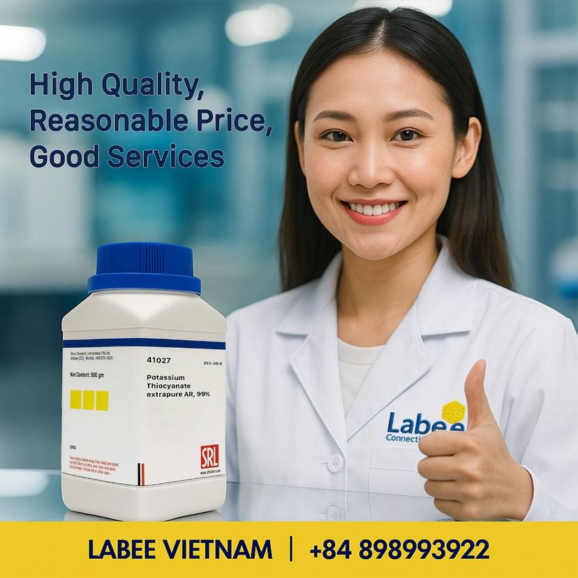 Hóa chất Potassium Thiocyanate extrapure AR, 99% - SRL - ảnh 1