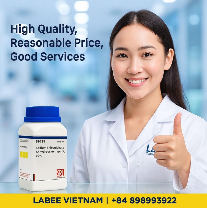 Hóa chất Sodium Thiosulphate Anhydrous extrapure, 99% - SRL - ảnh 1