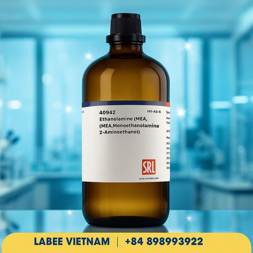 Hóa chất Ethanolamine (MEA, Monoethanolamine, 2-Aminoethanol) extrapure, 99% - SRL - ảnh 2