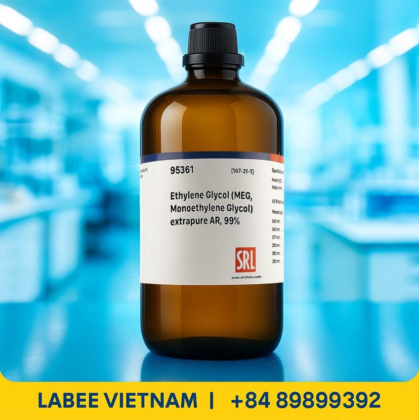Hóa chất Ethylene Glycol (MEG, Monoethylene Glycol) extrapure AR, 99% - SRL - ảnh 2