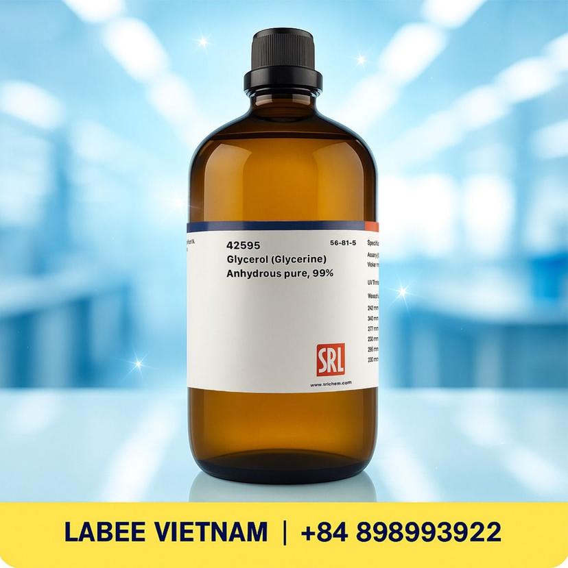 Hóa chất Glycerol (Glycerine) Anhydrous pure, 99% - SRL - ảnh 2