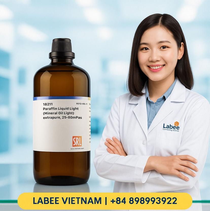 Hóa chất Paraffin Liquid Light (Mineral Oil Light) extrapure, 25-80mPas - SRL - ảnh 1
