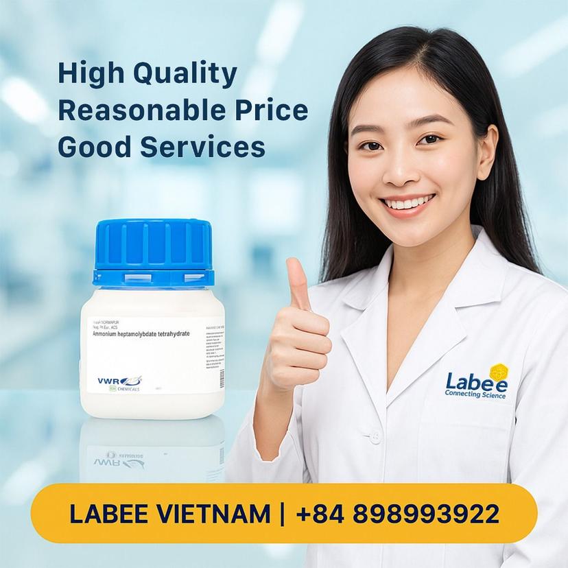 Hóa chất Ammonium heptamolybdate tetrahydrate, AnalaR NORMAPUR® ACS, Reag. Ph. Eur. analytical reagent - VWR - ảnh 1