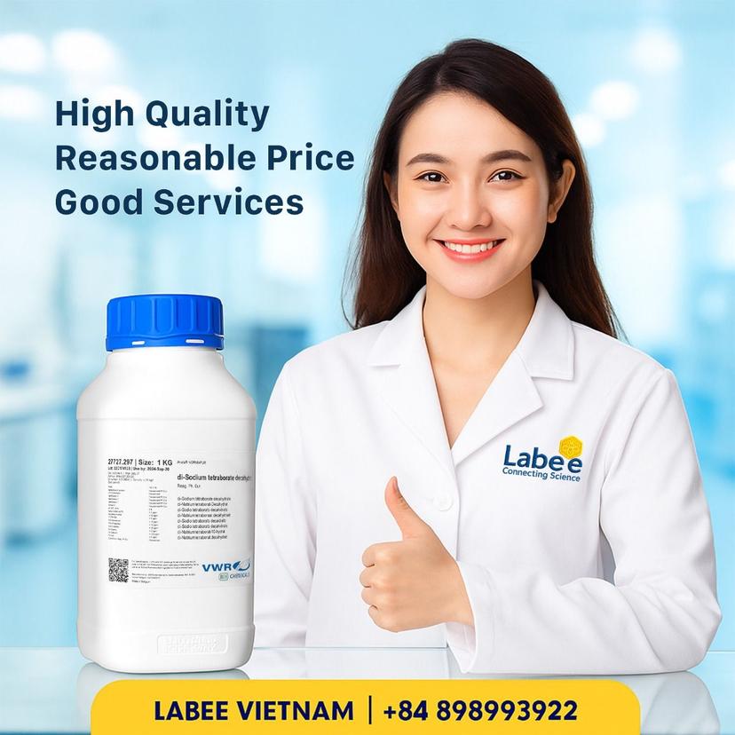 Hoá chất Di-Sodium tetraborate decahydrate 99.0-103.0%, AnalaR NORMAPUR® Reag. Ph. Eur. analytical reagent - VWR - ảnh 1