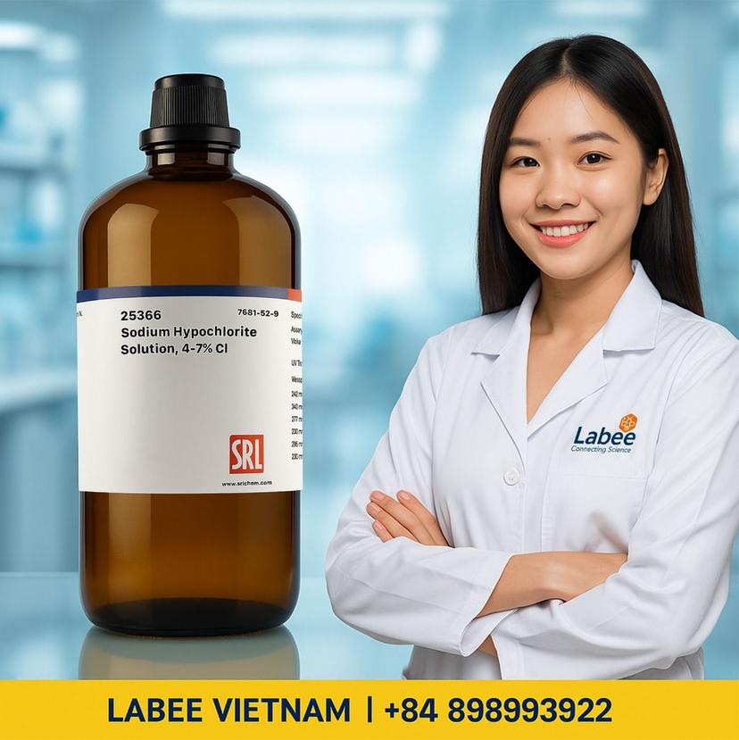 Hóa chất Sodium Hypochlorite Solution, 4-7% Cl - SRL - ảnh 1
