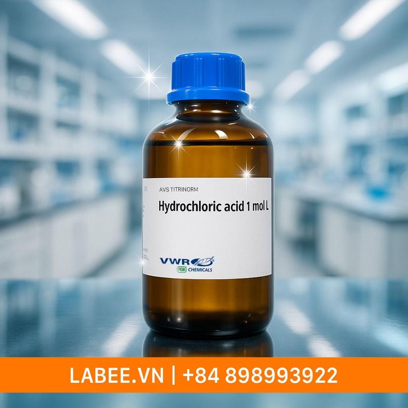 Hóa chất Hydrochloric acid 1 mol/l (1 N), AVS TITRINORM Reag. Ph. Eur., Reag. USP, NF volumetric solution - VWR - ảnh 2