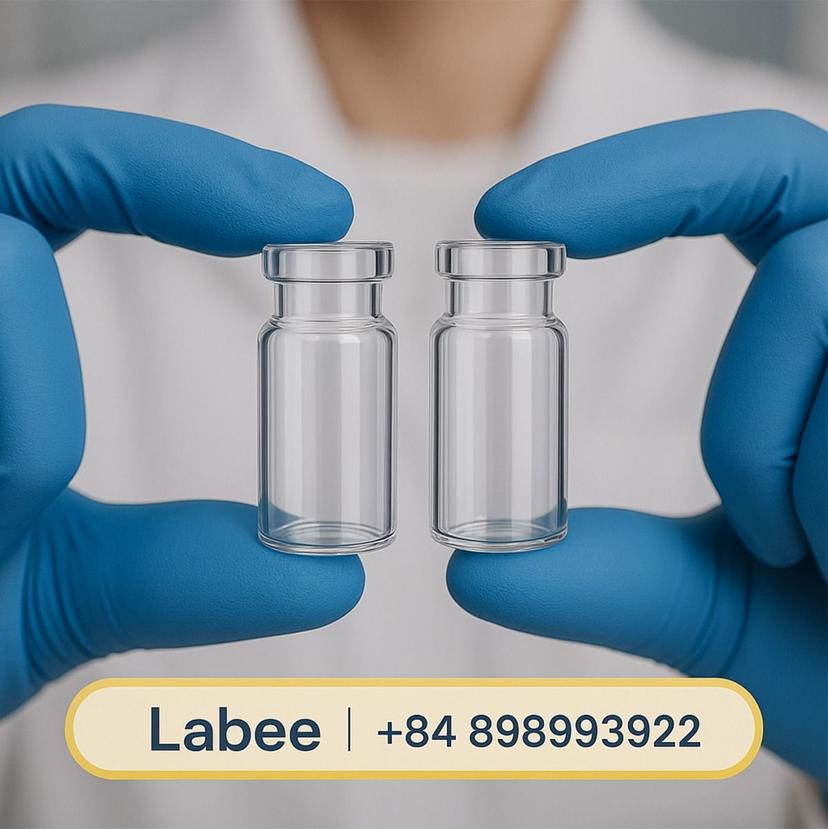 Chai thủy tinh Vial 2mL đáy phẳng, miệng rộng 11mm dùng nắp đóng - VICO SCIENCE - ảnh 2
