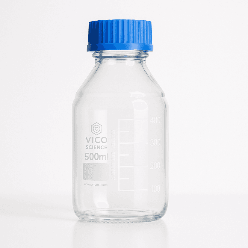 Chai thuỷ tinh nắp vặn xanh - VICO SCIENCE - ảnh 3