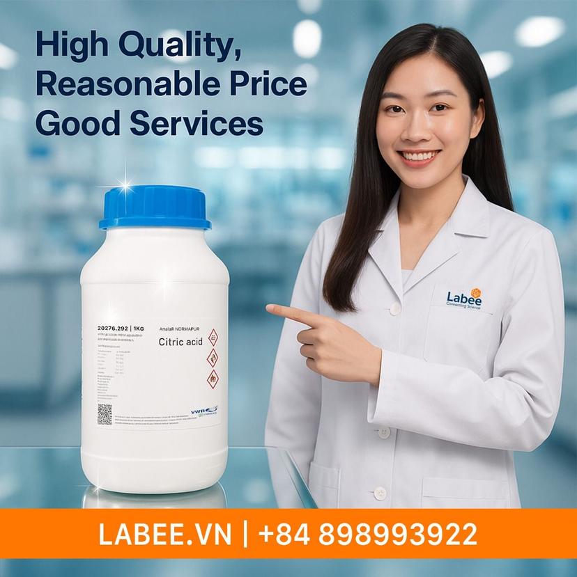 Hoá chất Citric acid monohydrate 99.7-100.5% - VWR - ảnh 1