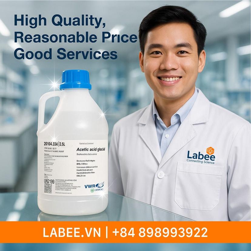 Hóa chất Acetic acid glacial 100% AnalaR ACS/R.PE - VWR - ảnh 1