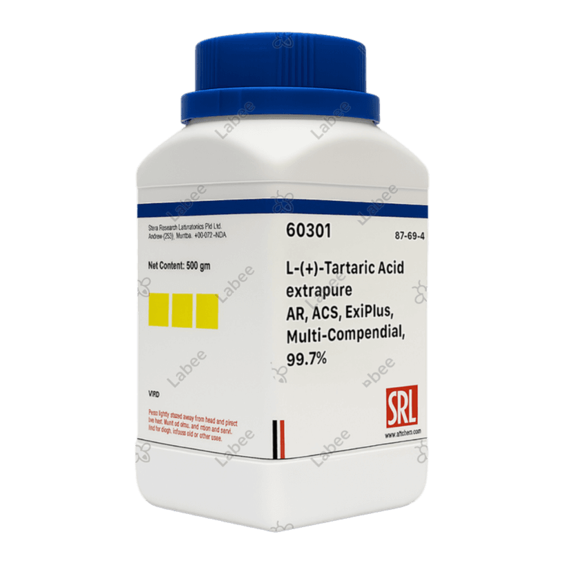 Hóa chất L-(+)-Tartaric Acid extrapure AR, ACS, ExiPlus, Multi-Compendial, 99.7% - SRL - ảnh 3